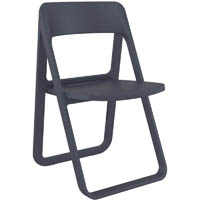 siesta dream folding chair dark grey