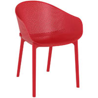 siesta sky chair 540 x 600 x 810mm red