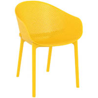 siesta sky chair 540 x 600 x 810mm mango yellow