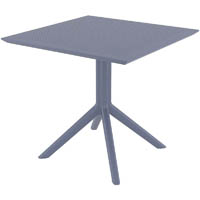 siesta sky table 800 x 800 x 740mm anthracite