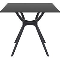 siesta air table 800 x 800mm black