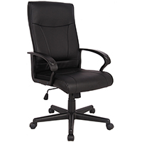 sylex hemsworth executive chair 1-lever bonded leather black