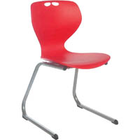 sylex mata cantilever chair 355mm red
