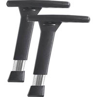 truman adjustable chair arms black pack 2