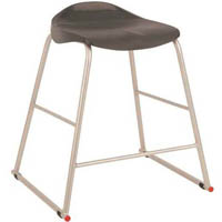 sylex tract stool 650mm high charcoal