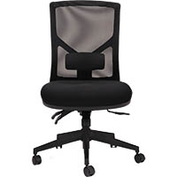 rapidline breeze chair medium mesh back black