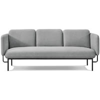 rapidline capri lounge chair 3-seater light grey