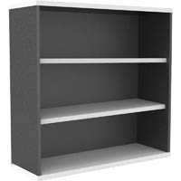 rapid worker bookcase 3 shelf 900 x 315 x 900mm white/ironstone