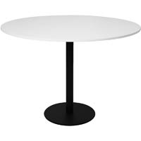 rapidline round table disc base 1200mm natural white/black