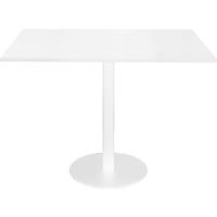 rapidline square meeting table disc base 900mm natural white/white