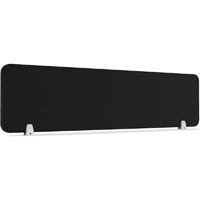 rapidline eco panel desk mounted screen 1490 x 384mm black