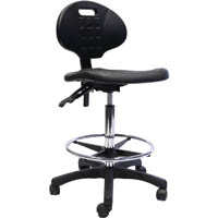 rapidline laboratory drafting chair black