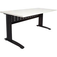 rapid span desk metal modesty panel 1500 x 700 x 730mm white/black