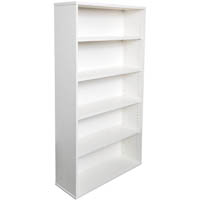 rapid vibe bookcase 4 shelf 900 x 315 x 1800mm white