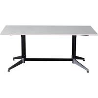 rapidline typhoon boardroom table 2400 x 1200 x 750mm white