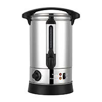 maxim stainless steel urn with thermostat 8 litres silver
