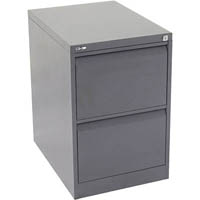 go steel filing cabinet 2 drawers 460 x 620 x 705mm graphite ripple