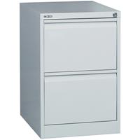 go steel filing cabinet 2 drawers 460 x 620 x 705mm silver grey