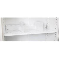 go steel tambour door cupboard additional slotted shelf 900mm white china