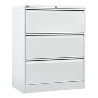 go lateral filing cabinet 3 drawer heavy duty 1016 x 900 x 473mm white china