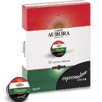 vittoria espressotoria coffee capsules aurora italian pack 12