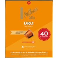 vittoria nespresso compatible coffee capsule oro pack 40
