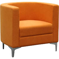 miko single seater sofa chair orange