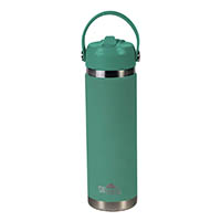 spencil insulated water bottle bpa free 650ml sage