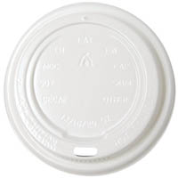 huhtamaki premium coffee cup lid 12/16oz white pack 50