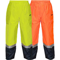 prime mover mp200 hi-vis wet weather cargo pant reflective tape