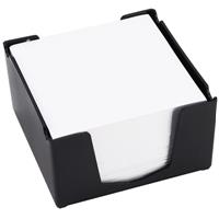 italplast memo cube holder with paper black