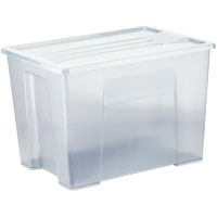 italplast storage+ modular storage box with lid 20 litre graphite
