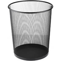 italplast wire mesh tidy bin round 14 litre black