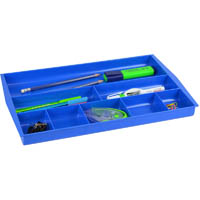 italplast drawer tidy 8 compartment blueberry