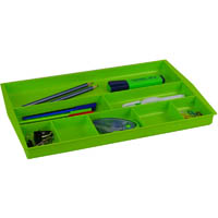 italplast drawer tidy 8 compartment lime