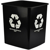 italplast greenr tidy bin recycle only 15 litre black