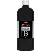jasart byron acrylic paint 1 litre black