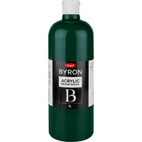 jasart byron acrylic paint 1 litre green deep