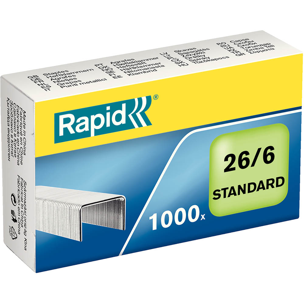 RAPID STANDARD STAPLES 26/6 BOX 1000 |  | 7009012i