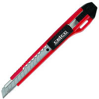 celco utility knife auto lock 9mm red/black