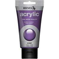 reeves premium acrylic paint 75ml tube violet