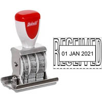 deskmate traditional date stamp received 46 x 28mm