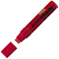 texta jumbo liquid chalk marker wet wipe chisel 15mm red