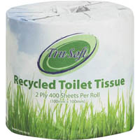 regal eco recycled toilet roll wrapped 2-ply 400 sheet white
