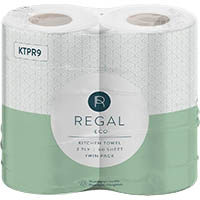 regal classic kitchen towels 2-ply 60 sheet pack 2