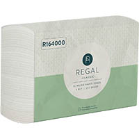 regal classic slimline interleaved hand towel 1-ply 220 x 225mm 250 sheet