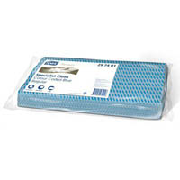 tork 297401 multi-purpose cleaning cloth 300 x 600mm blue pack 25 sheets