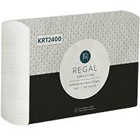 regal executive tad ultraslim hand towel 1 ply 240 x 210mm pack 150