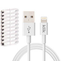 klik apple lightning to usb sync charge cable 1200mm white pack 10