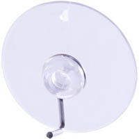 deflecto suction cup with hook 40mm clear pack 6